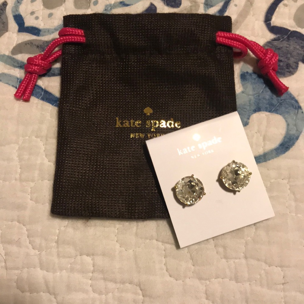 NWT. Kate Spade Diamond Studs. Comes with dust bag